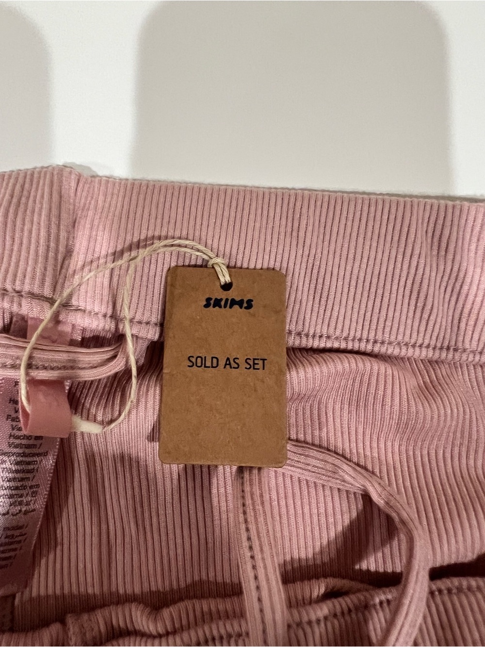 SKIMS Long-Sleeve Button Pajama Set — Dusty Rose - Picture 11 of 13